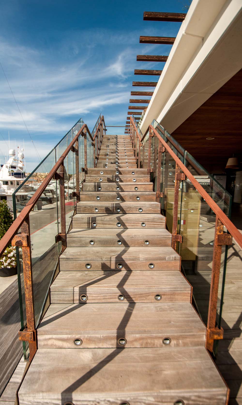port-adriano-philippe-starck-stairs