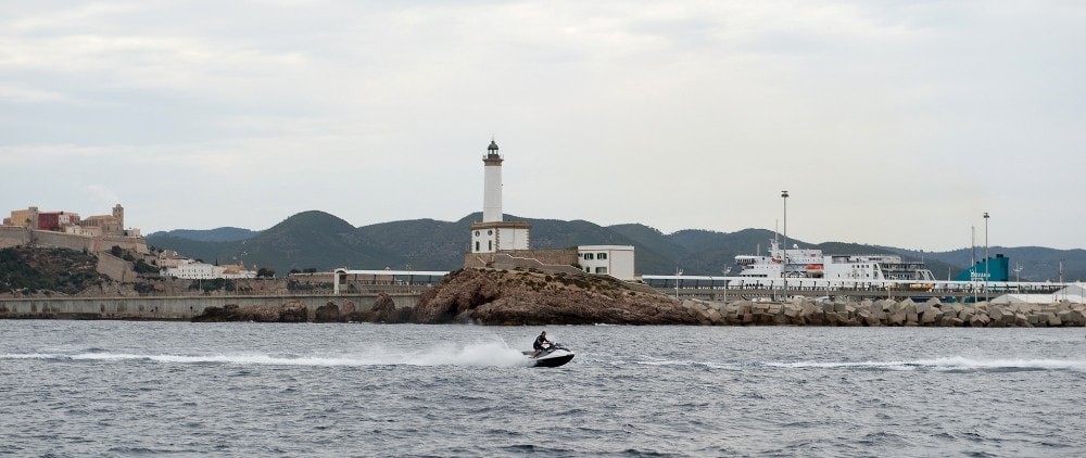marina botafoch lighthouse ibiza