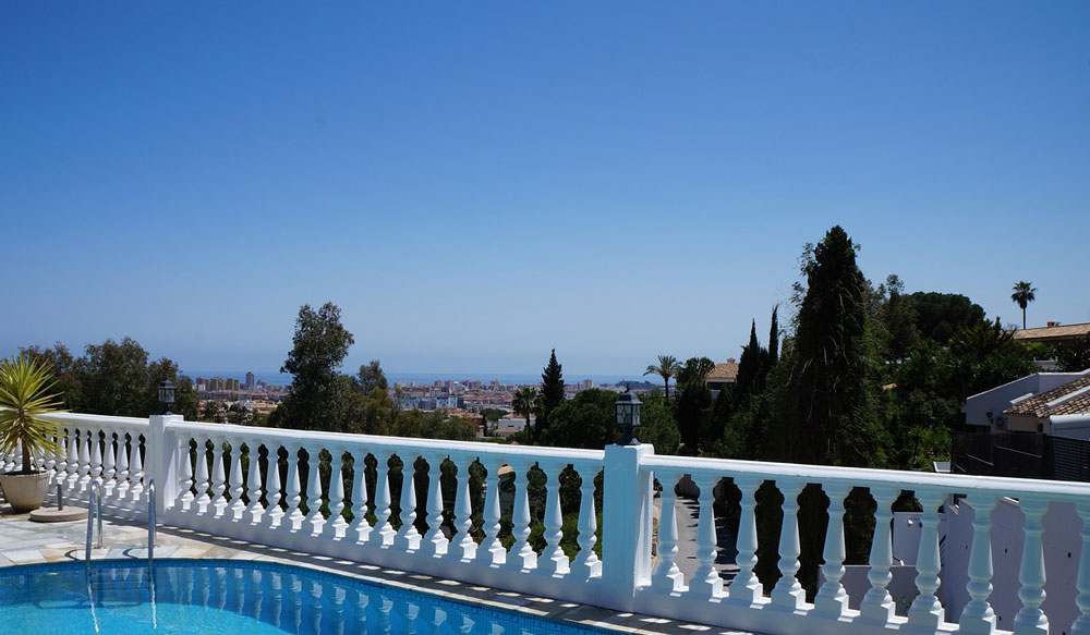 Spectacular view from a Malaga property.