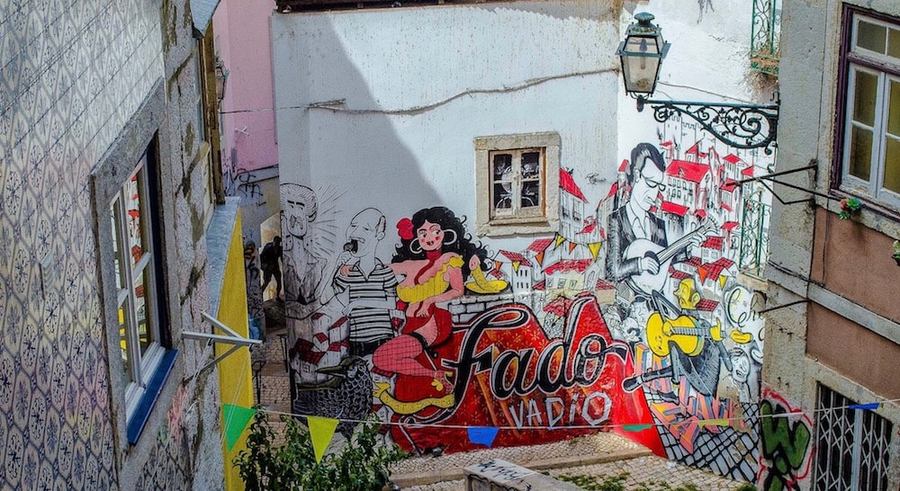 Arte de rua na Mouraria, em Lisboa, Portugal