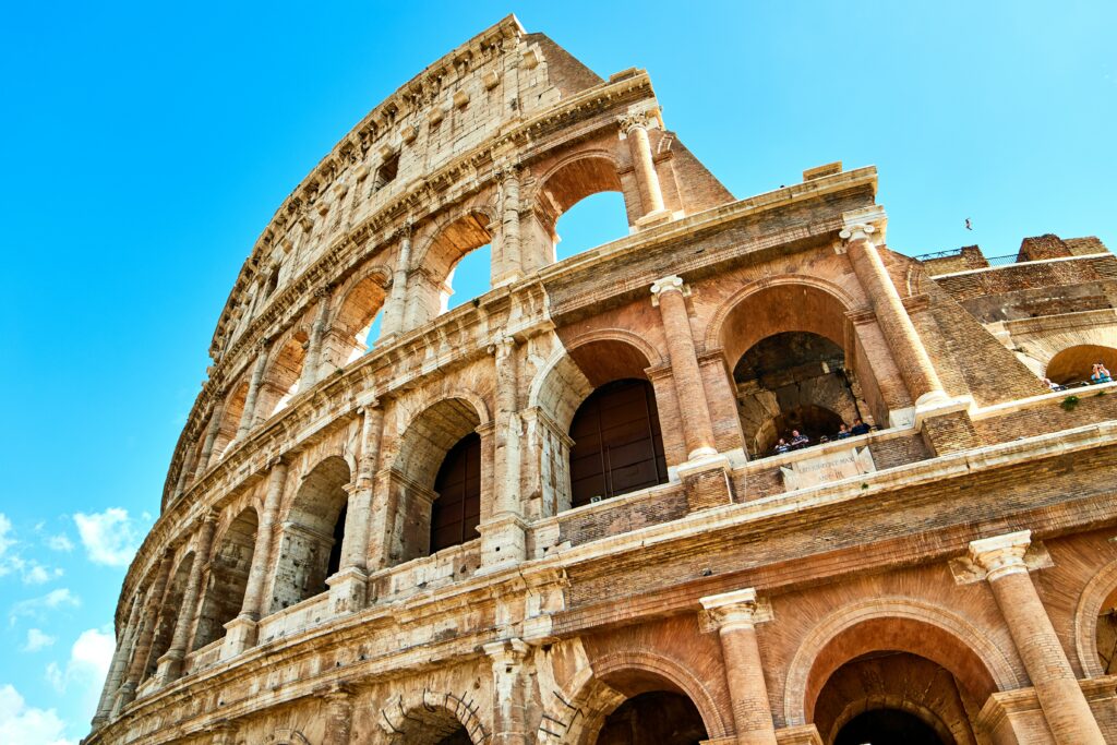 Colosseum, ancient architecture in Rome