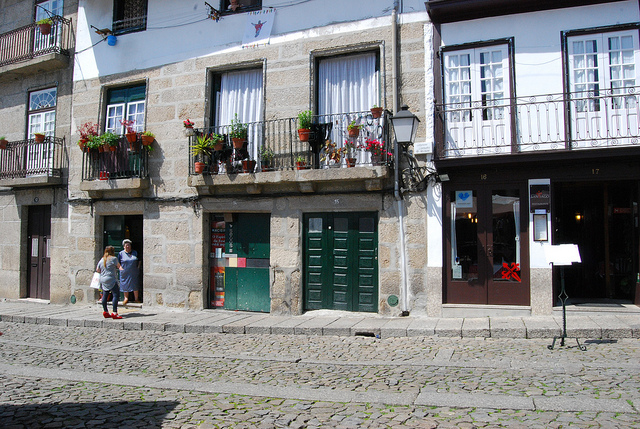 Os prédios tradicionais da cidade de Braga, em Portugal