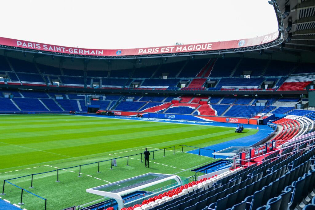 Parc des Princes stadium, Ile-de-FrancePhoto by <a href="https://unsplash.com/@timlontano?utm_source=unsplash&utm_medium=referral&utm_content=creditCopyText">Tim L. Productions</a> on <a href="https://unsplash.com/?utm_source=unsplash&utm_medium=referral&utm_content=creditCopyText">Unsplash</a>
  