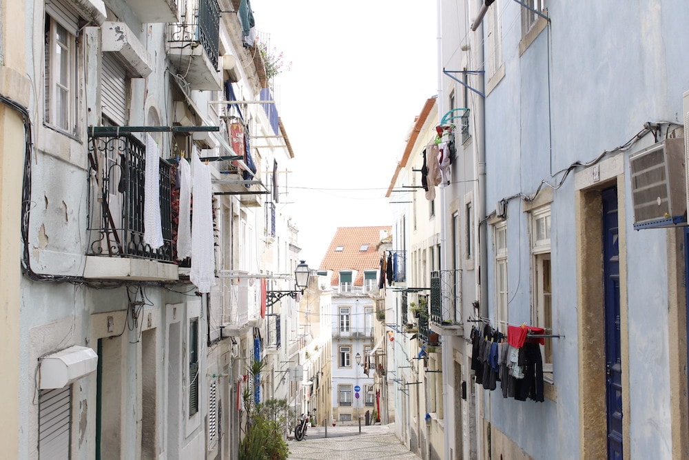 Ruas da Lapa, em Lisboa, Portugal