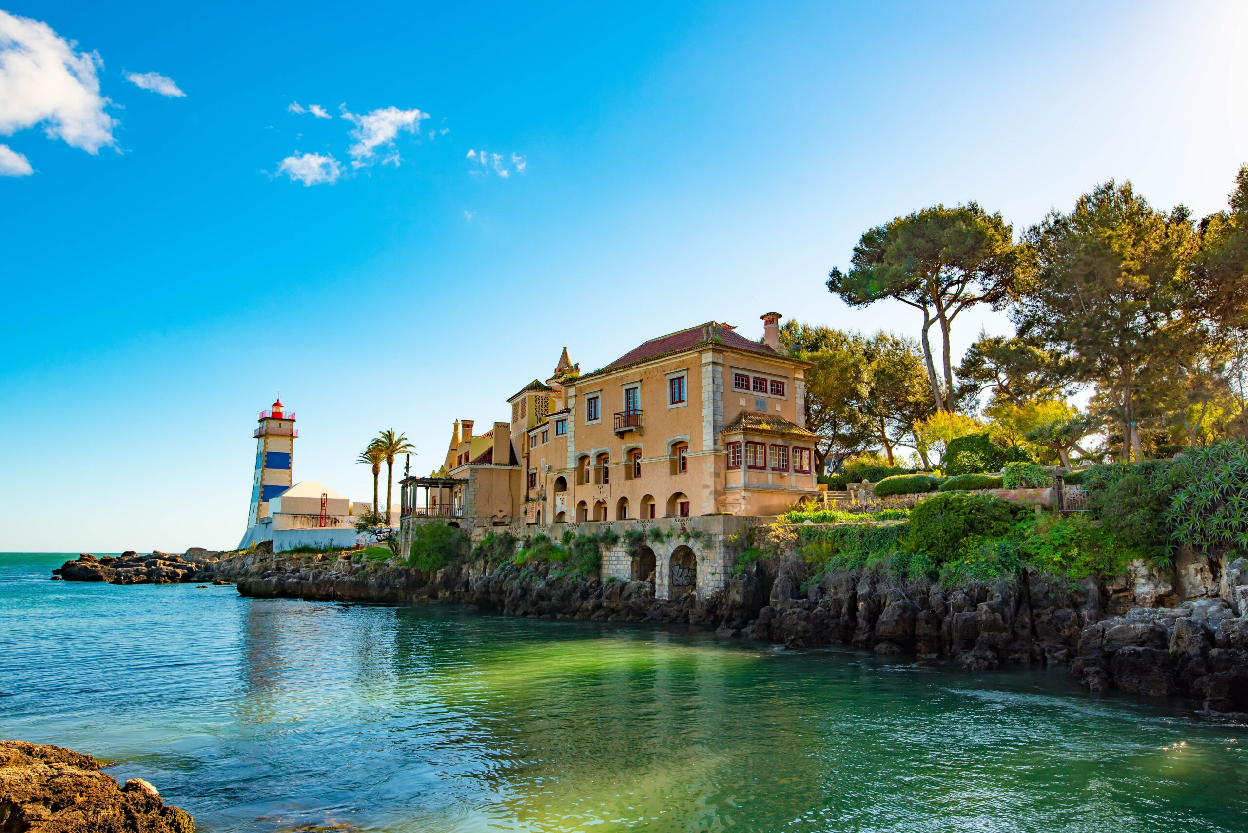 Farol de Santa Marta, em Cascais, Portugal