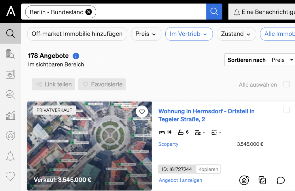 So fügen Sie eine nicht marktgängige Immobilie zu CASAFARI hinzu
