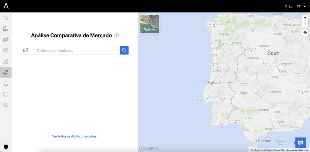 Defina a morada do imóvel que pretende vender ou arrendar