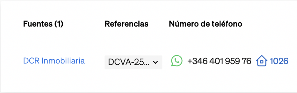 Mensajería con agentes inmobiliarios directamente en WhatsApp a través de CASAFARI