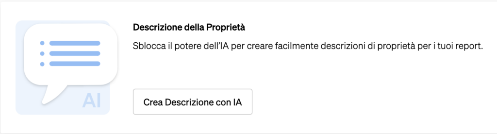 Descrizione dell'immobile potenziata dall'intelligenza artificiale all'interno della Ricerca di Immobili di CASAFARI