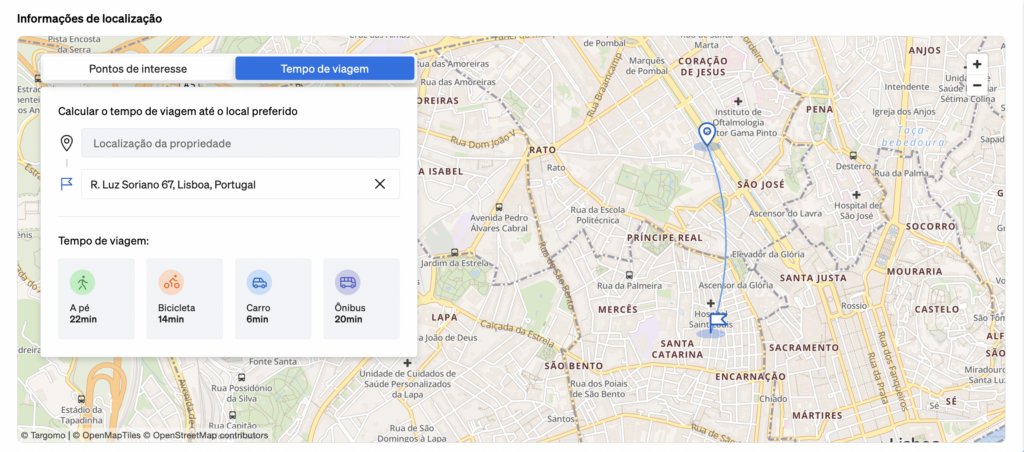 Veja a distância de um imóvel a qualquer outro ponto da cidade com CASAFARI