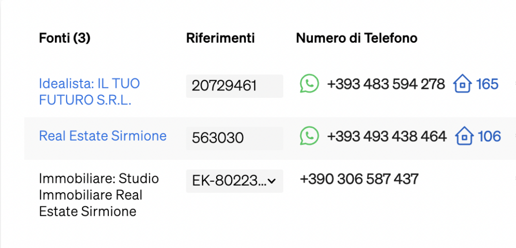 Messaggiare gli agenti immobiliari direttamente su WhatsApp con CASAFARI