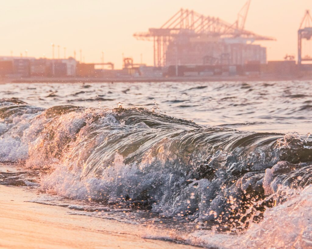Beach in Gdansk, Poland
