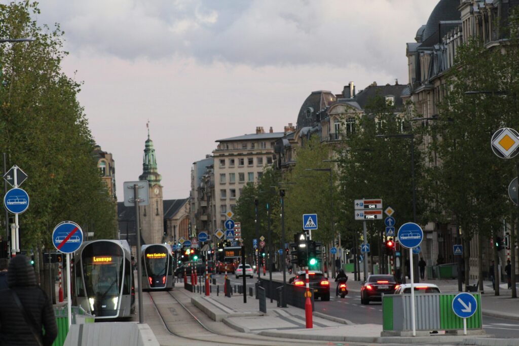 traffic in Luxembourg City